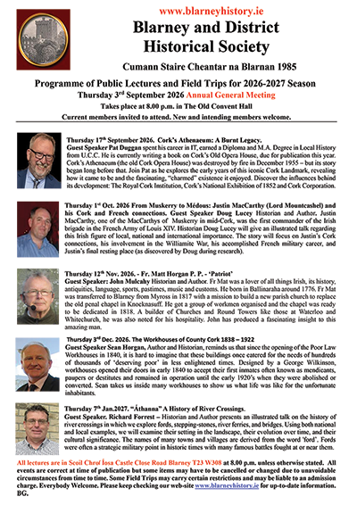 Lecture Synopsis 2026/2027